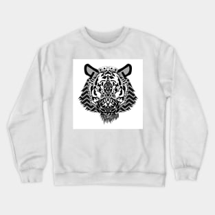 the wild tiger in ecopop the siberian beast art Crewneck Sweatshirt